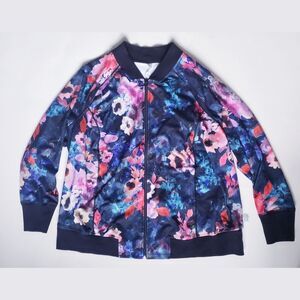 RAINBOW Floral Zip Up Jacket - Size 26-28